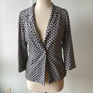 Cartonnier Blazer from Anthropologie. Navy white. Size M